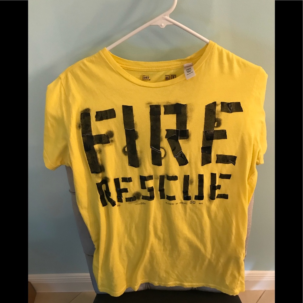 Diesel Men’s Fire Rescue Stretch Teeshirt ..Sm